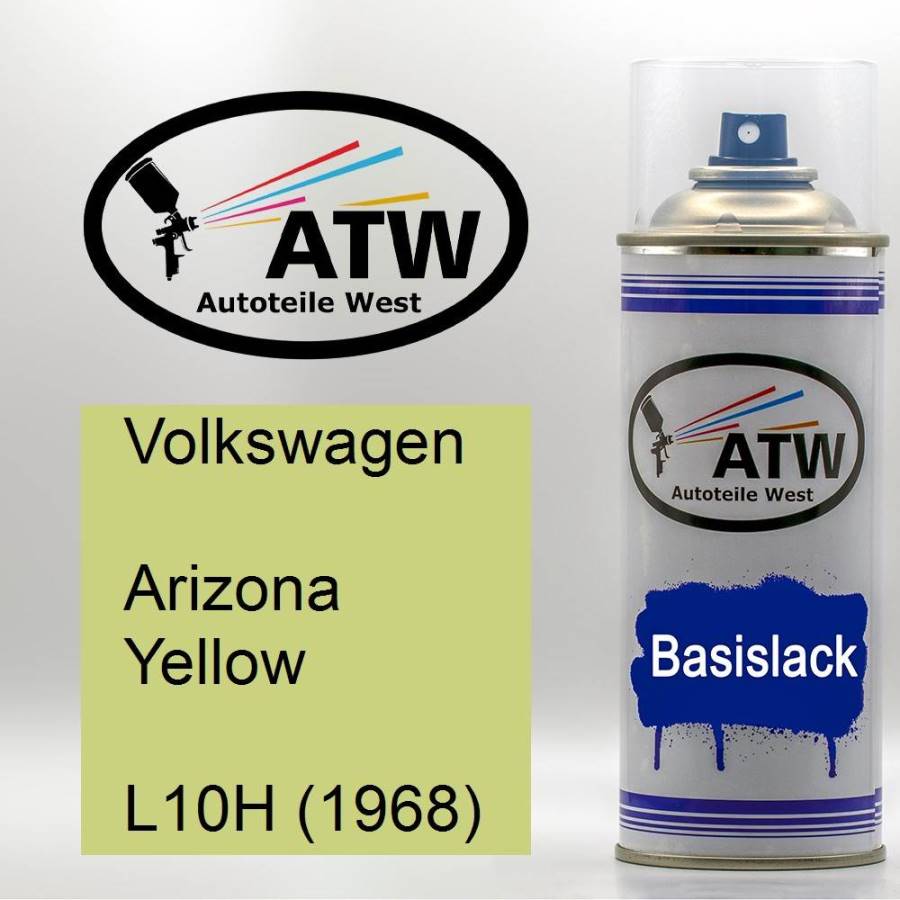 Volkswagen, Arizona Yellow, L10H (1968): 400ml Sprühdose, von ATW Autoteile West.